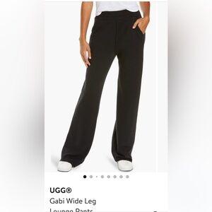 UGG Black Wide Leg Pants High-Rise Knit